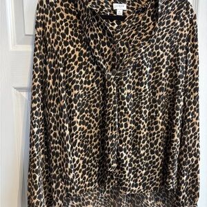 J. Crew Leopard Print Women's Top